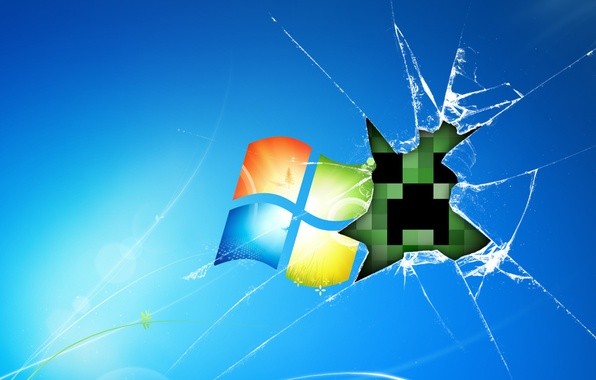 Создать мем: разбитый экран, виндовс, сломанный windows