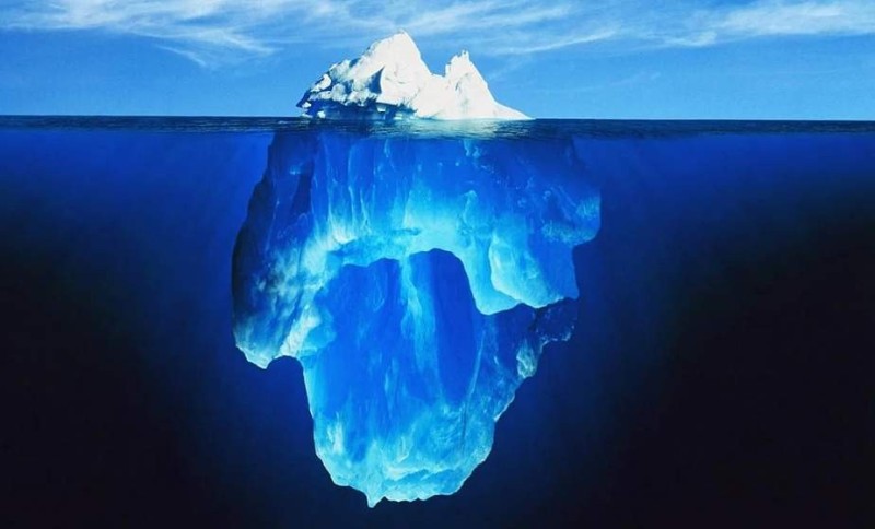 Create meme: the tip of the iceberg, iceberg meme, icebergs