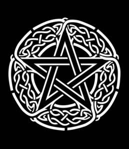 Create meme: Celtic pentagram pattern, pentagram ornament, pentagram Celtic signs