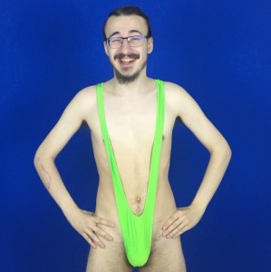 Create meme: swimwear, Borat in a swimsuit, borat