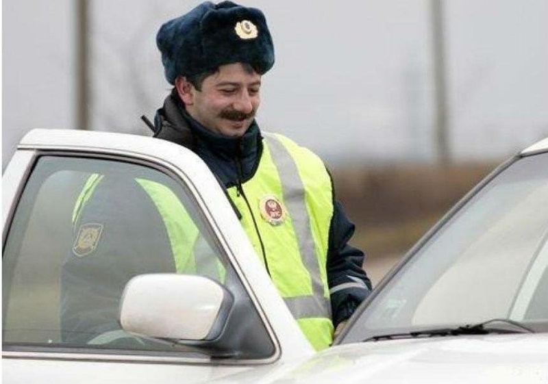 Create meme: our rasha is a traffic cop galustyan, policeman , Galustyan policeman