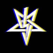 Создать мем: zebrahead лого, перевернутая пятиконечная звезда, знаки