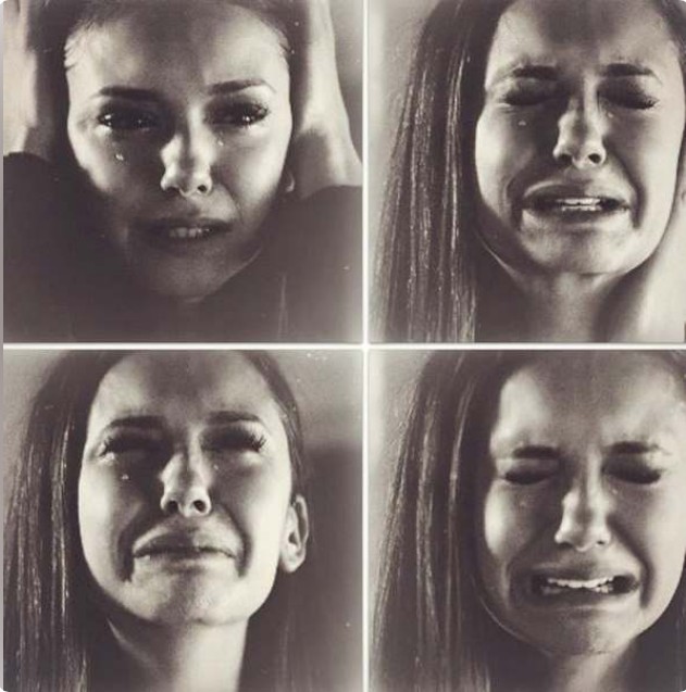 Create meme: Elena Gilbert screams in pain, crying girl, I want to hug and kiss