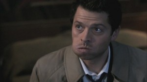 Create meme: Castiel supernatural, castiel supernatural, my bloody Valentine