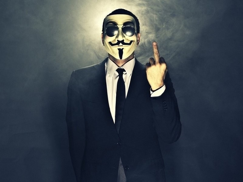Create meme: anonymous , anonymous mask , little anonymous