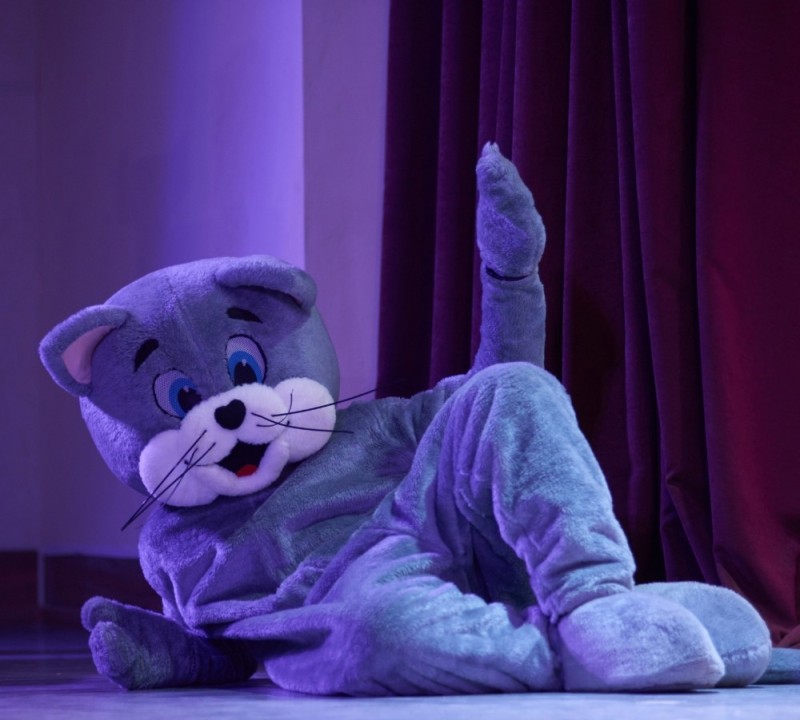 Create meme: The growth doll Tom the cat, The growth doll Tom, Tom and Jerry's life-size doll
