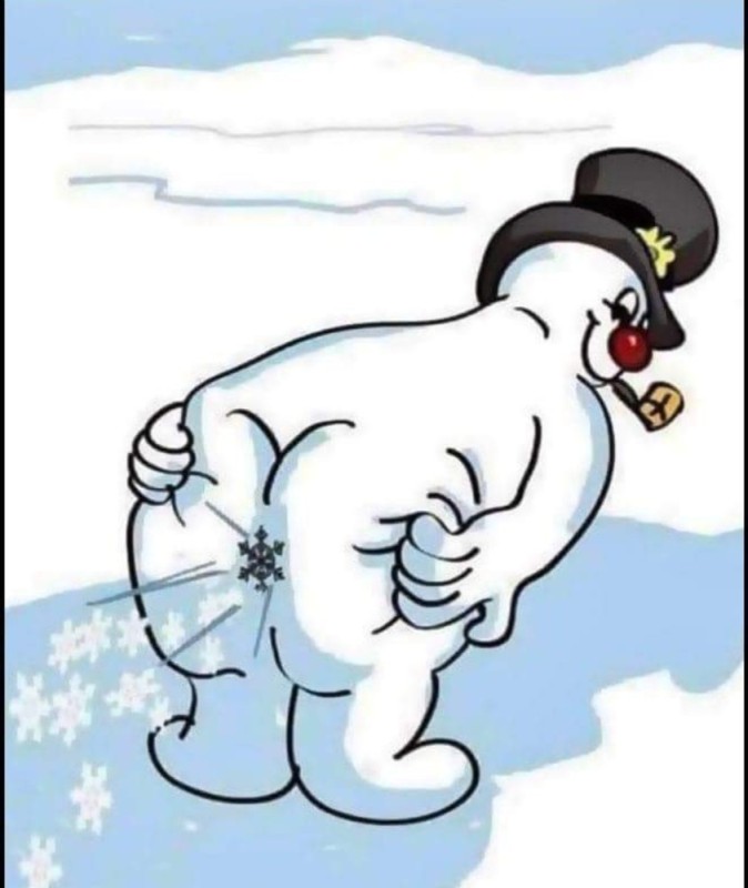 Создать мем: снеговик зимой, харя для снеговика, новогодние открытки смешные