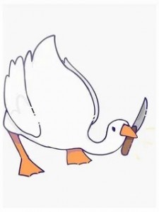 Create meme: goose