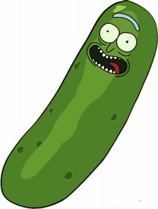 Create meme: cucumber, Rick and Morty cucumber, Rick is a pickle