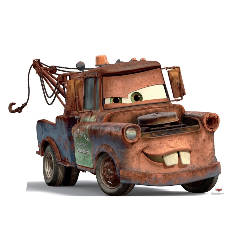 Create meme: Lightning McQueen and the master, mater cars, tow truck master