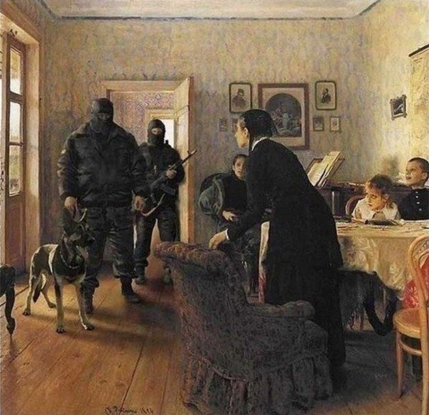 Создать мем: картины репина, илья репин, "не ждали", 1884-1888., репин не ждали картина