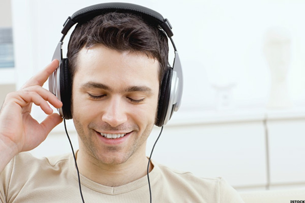 Create meme: people with headphones, the guy with the headphones, listening to music on headphones