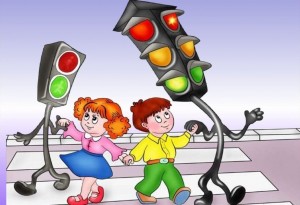 Создать мем: веселый светофор, светофор для детей, правила дорожного движения для детей