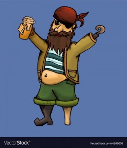 Create meme: the one-legged pirate, drunken pirate