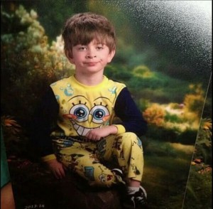 Create meme: boy meme, meme of unhappy kid, boy in pajamas spongebob