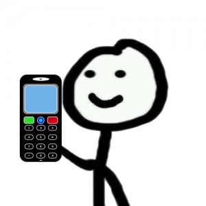 Создать мем: mobile phone, мем изи, phone clipart