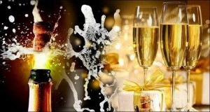 Create meme: birthday champagne pictures, the spray of expensive champagne, GIF glasses of champagne happy birthday