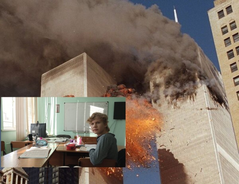 Создать мем: теракт 11 сентября в нью йорке, 11 сентября теракт в америке башни, теракт в сша 11 сентября 2001 года