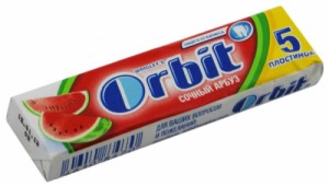 Create meme: wrigley, orbit white, chewing gum benefit or harm