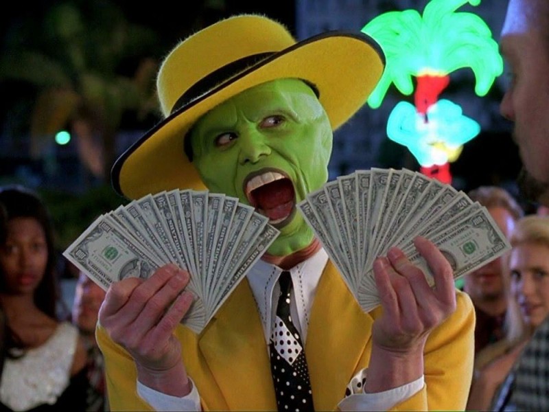 Create meme: money money, Jim Carrey , the mask 