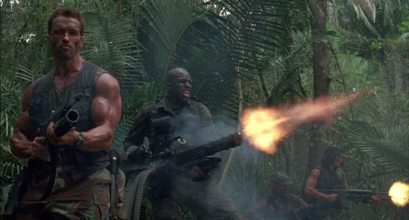 Create meme: predator arnold Schwarzenegger, predator , a frame from the movie