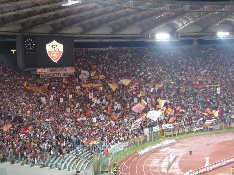 Create meme: grandstand stadio olimpico rome north without fans, stadio olimpico fan sector\, stadium 
