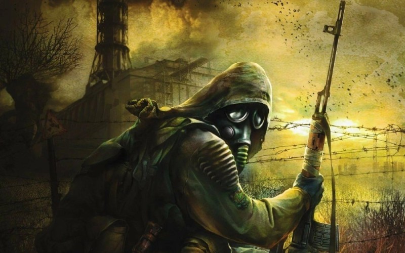 Create meme: Stalker Stalker, call of Pripyat Stalker, gas mask Stalker