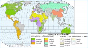Создать мем: русский язык в современном мире, языки народов мира, карта распространения русского языка в мире