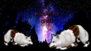 Create meme: dog, wolf, white wolf on a background of space