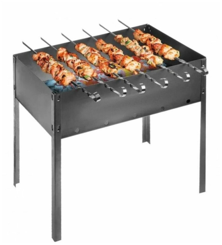 Create meme: barbecue grill r6+6 skewers+apron, barbecue "picnic" 450*530*300, barbecue grill