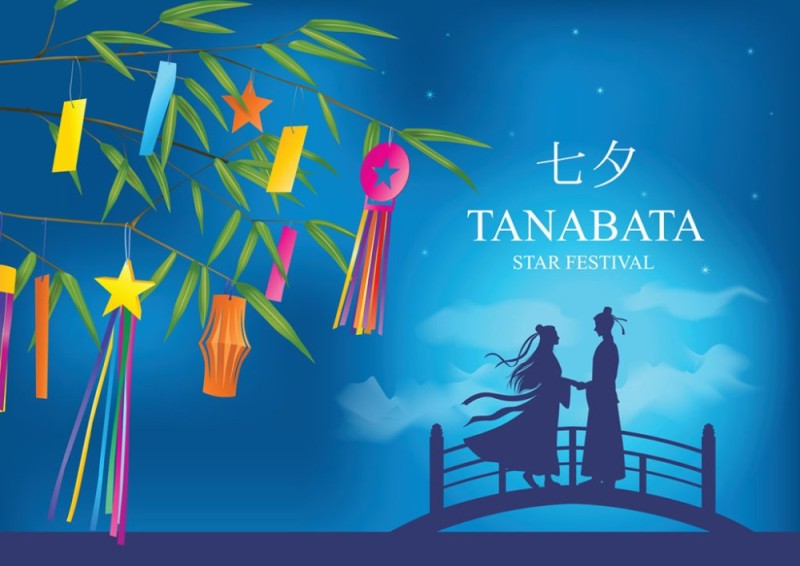 Create meme: festival background, the star festival, tanabata