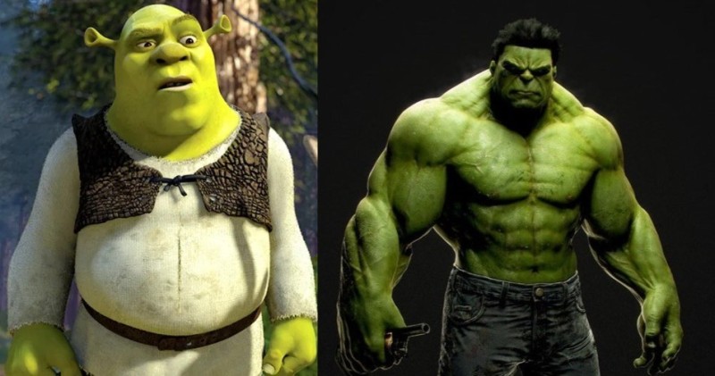 Create meme: hulk shrek, Shrek , Shrek Jock