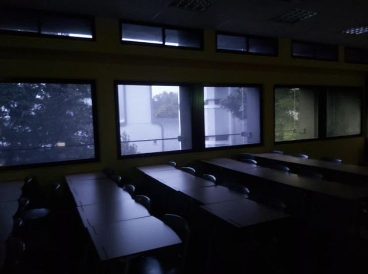 Create meme: school of the dark, the school classroom is dark, chalk Board