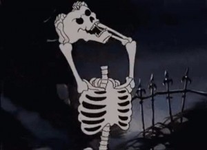 Create meme: skeleton with microphone meme, bones ohno, skeleton meme