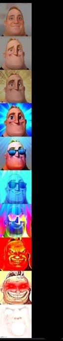 Create meme: mr incredible canny and uncanny, mr. incredible canny stage 1, memes to tears of laughter