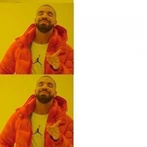 Create meme: memes with Drake, Drake meme original, rapper Drake meme