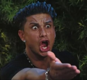 Create meme: pauly d face, a frame from the video, pauly