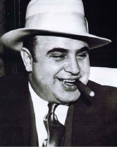 Create meme: photo of al Capone with a cigar, Al Capone, al Capone with cigar