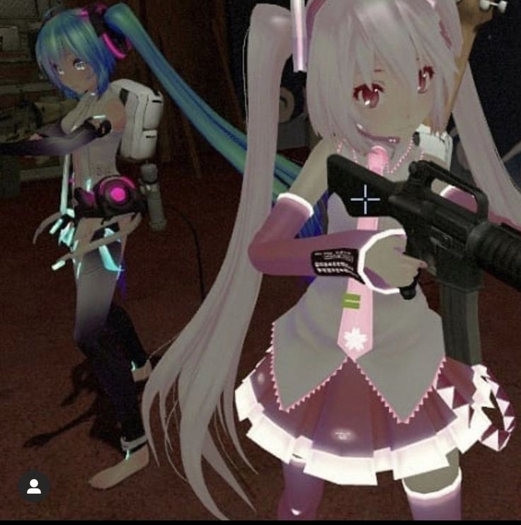 Create meme: hatsune miku vr chat, anime, mmd to phone