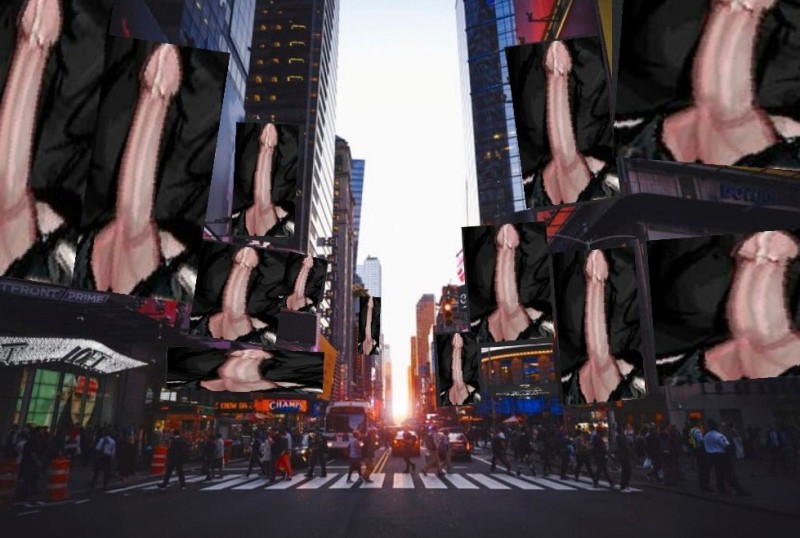 Create meme: in new york, times square, chill study beats 2