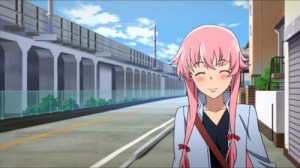 Create meme: gasai, future diary, young gasai