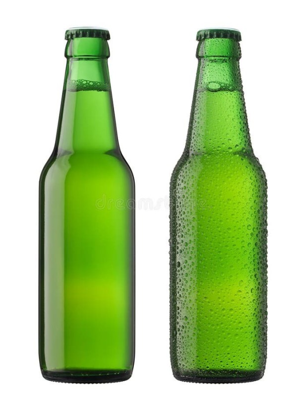 Create meme: two bottles of beer, a bottle of beer, a bottle of beer on a green background