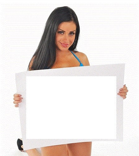 Create meme: girls , woman , a girl with a sign in her hands