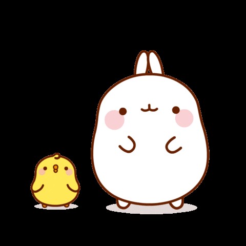 Create meme: Malang, cartoon molang rabbit, molang chicken