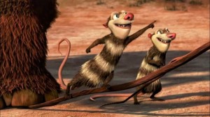 Create meme: ice age possums