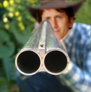 Create meme: hunting rifle, the muzzle of a gun, the gun