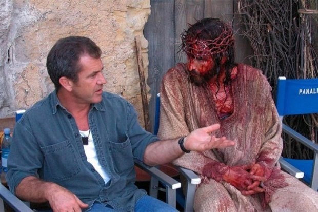Create meme: Mel Gibson and Jesus, James Caviezel The passion of Christ, Mel Gibson the passion of the Christ meme