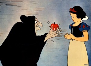 Create meme: poisoned Apple, poisoned apple snow white, snow white
