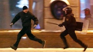 Create meme: man escapes from police, run from the police meme, run from the police