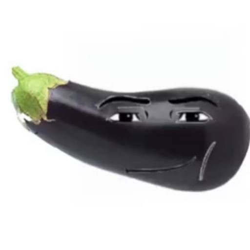 Create meme: large eggplant, eggplant , eggplant vegetable